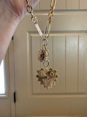 Chunky Chain Heart Pendant Necklace